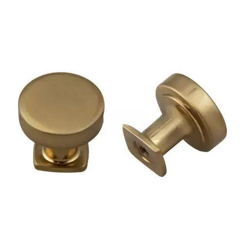 1-1/4" Diameter Round Flat Top Cabinet Knob Rose Gold Finish