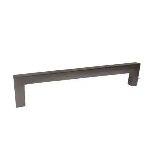 6-3/8" Modern Square Cabinet Pull with 6-3/10" Center to Center Dark Pewter Finish 6-3/8" Modern Square Cabinet Pull with 6-3/10" Center to Center Dark Pewter Finish