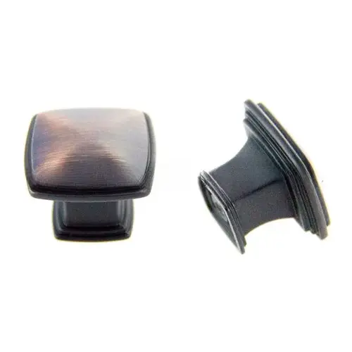 1-1/4" Square Cabinet Knob Oil Rubbed Bronze Finish 1-1/4" Square Cabinet Knob Oil Rubbed Bronze Finish