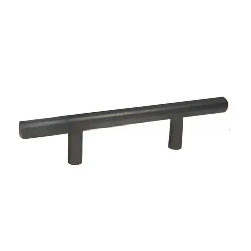 6" Bar Cabinet Pull with 3" Center to Center Dark Pewter Finish 6" Bar Cabinet Pull with 3" Center to Center Dark Pewter Finish