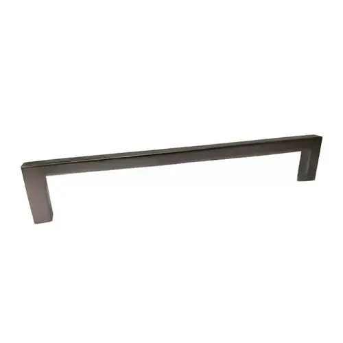 8" Modern Square Cabinet Pull with 7-1/2" Center to Center Dark Pewter Finish 8" Modern Square Cabinet Pull with 7-1/2" Center to Center Dark Pewter Finish