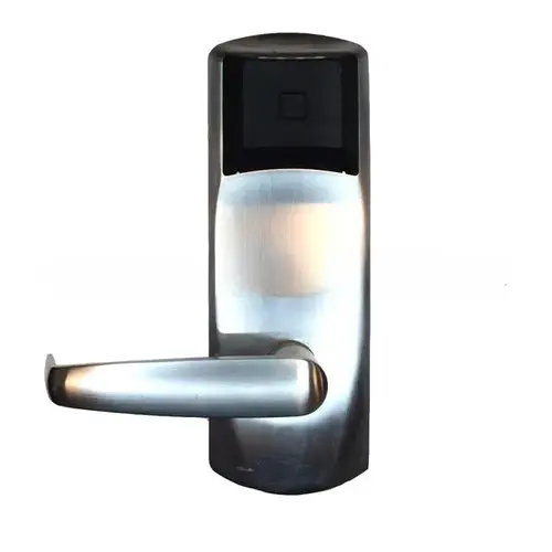Dormakaba RT Plus Standalone RFID Proximity Unit Privacy Mortise Lockset with Deadbolt; 1-1/4" ASM; Long Lever; Toggle; Bluetooth (BLE); Electronic Lock Override (ELO); Right Hand or Left Hand Reverse; (626) Satin Chrome Finish Dormakaba RT Plus Standalone RFID Proximity Unit Privacy Mortise Lockset with Deadbolt; 1-1/4" ASM; Long Lever; Toggle; Bluetooth (BLE); Electronic Lock Override (ELO); Right Hand or Left Hand Reverse; (626) Satin Chrome Finish