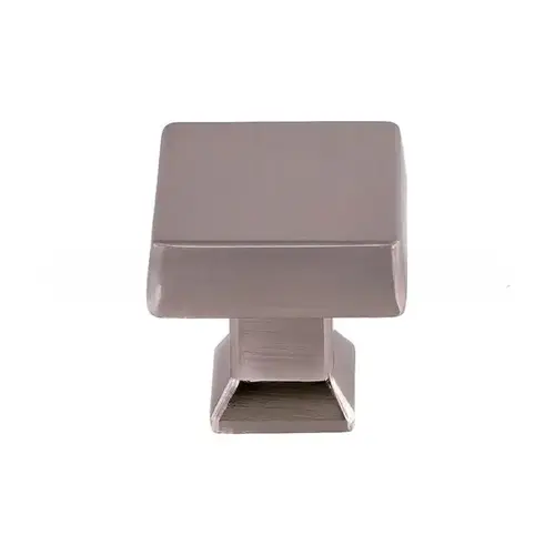 1-1/4" Square Colorado Cabinet Knob Satin Nickel Finish 1-1/4" Square Colorado Cabinet Knob Satin Nickel Finish