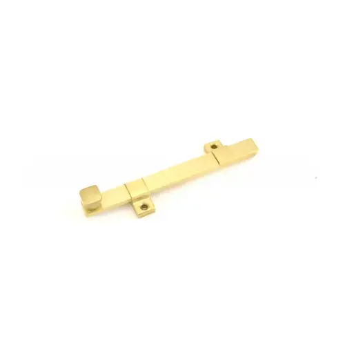 8" UL Surface Bolt Satin Brass Finish