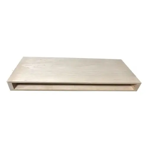 10" x 42" Floating Maple Shelf with Three Brackets and Fasteners 10" x 42" Floating Maple Shelf with Three Brackets and Fasteners