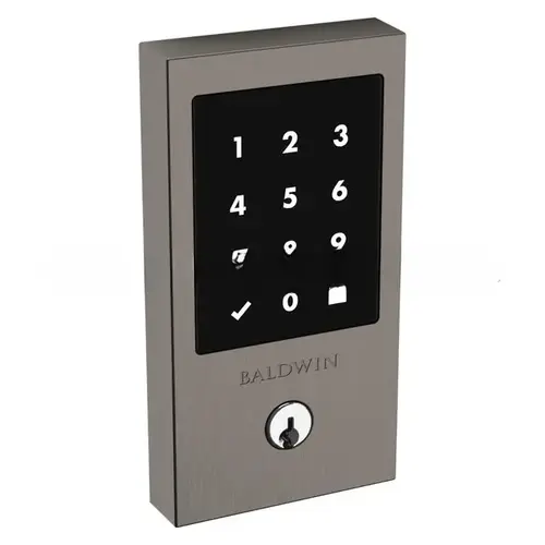Stand Alone Minneapolis Touchscreen Deadbolt with Schlage C Keyway Graphite Nickel Finish Stand Alone Minneapolis Touchscreen Deadbolt with Schlage C Keyway Graphite Nickel Finish