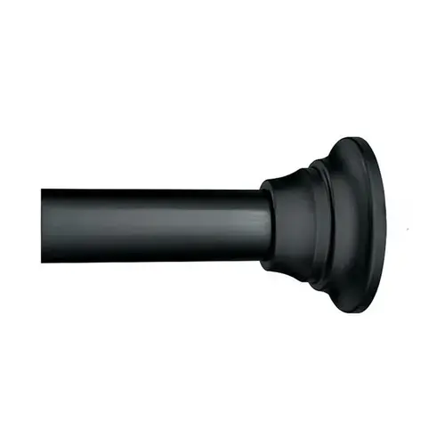 Tension Shower Rod from 44" to 72" Matte Black Finish