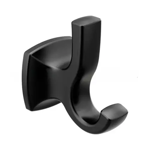 Voss Double Robe Hook Matte Black Finish Voss Double Robe Hook Matte Black Finish