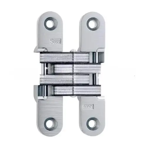 3/4" x 3-3/4" Medium Duty Invisible Hinge for 1-1/8" Doors Satin Chrome Finish