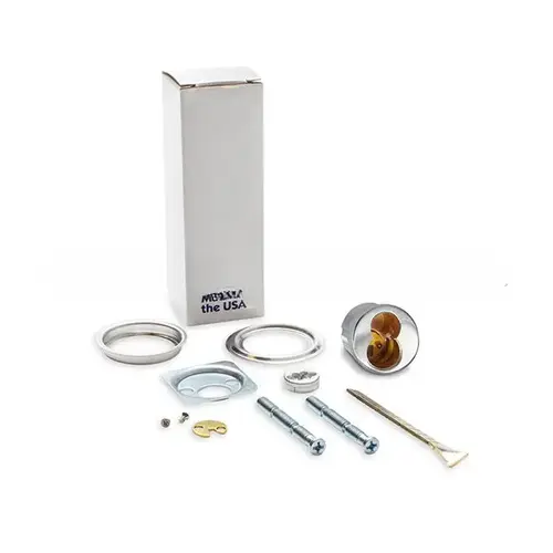 Convertible Mortise and Rim LFIC Cylinder Housing for Sargent LFIC Core with Complete Mortise Cam and Rim Cylinder Tailpiece Pack Bright Chrome Finish Convertible Mortise and Rim LFIC Cylinder Housing for Sargent LFIC Core with Complete Mortise Cam and Rim Cylinder Tailpiece Pack Bright Chrome Finish