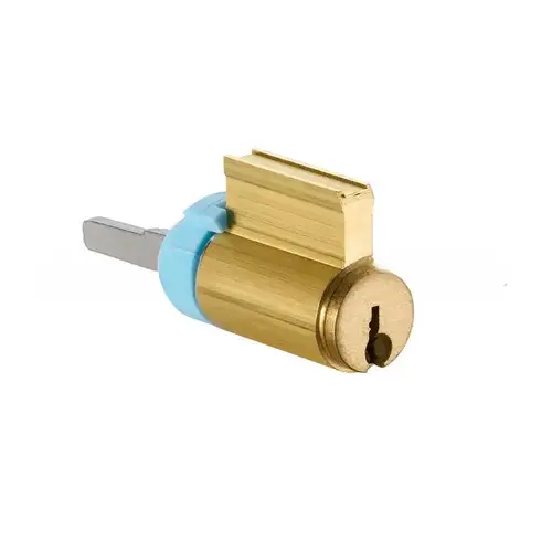 6 Pin Key in Lever Cylinder with LA Keyway; Keyed Random for 10X Series Electrified Functions for 1-3/8" to 2" Door Satin Brass Finish 6 Pin Key in Lever Cylinder with LA Keyway; Keyed Random for 10X Series Electrified Functions for 1-3/8" to 2" Door Satin Brass Finish