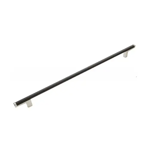 288mm Center to Center Regatta Matte Black Cabinet Pull Satin Nickel Finish 288mm Center to Center Regatta Matte Black Cabinet Pull Satin Nickel Finish
