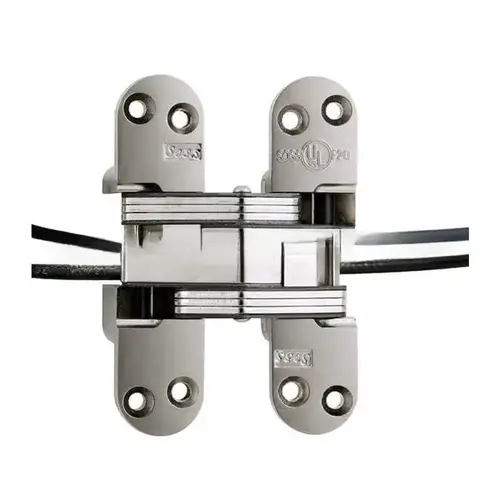 1-1/8" x 4-5/8" Heavy Duty Invisible Power Transfer Hinge for 1-3/4" Doors Satin Nickel Finish 1-1/8" x 4-5/8" Heavy Duty Invisible Power Transfer Hinge for 1-3/4" Doors Satin Nickel Finish