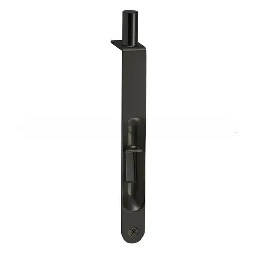 6" Flush Bolt Round Corner - Steel Matte Black Finish 6" Flush Bolt Round Corner - Steel Matte Black Finish