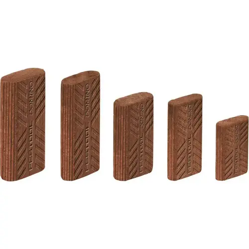 Domino 40mm x 22mm x 8mm Beech and Sipo Tenon, Pack of 130 Domino 40mm x 22mm x 8mm Beech and Sipo Tenon, Pack of 130