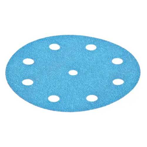 Granat 5" 400 Grit Hook & Loop 9-Hole Hardened Aluminum Oxide on Paper Backed Sanding Disc, 50/Box Granat 5" 400 Grit Hook & Loop 9-Hole Hardened Aluminum Oxide on Paper Backed Sanding Disc, 50/Box