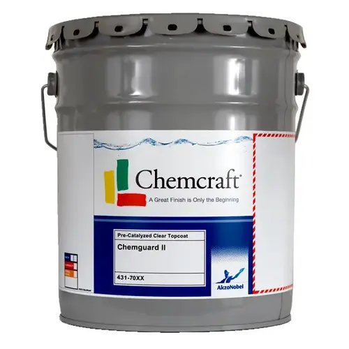 Chemcraft 5931411 Chemguard II Pre-Cat Topcoat, 35 Sheen - Satin, 5 ...