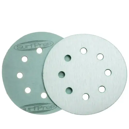 5" 60 Grit 8-Hole Aluminum Oxide Sanding Disc on Film, Silver 5" 60 Grit 8-Hole Aluminum Oxide Sanding Disc on Film, Silver