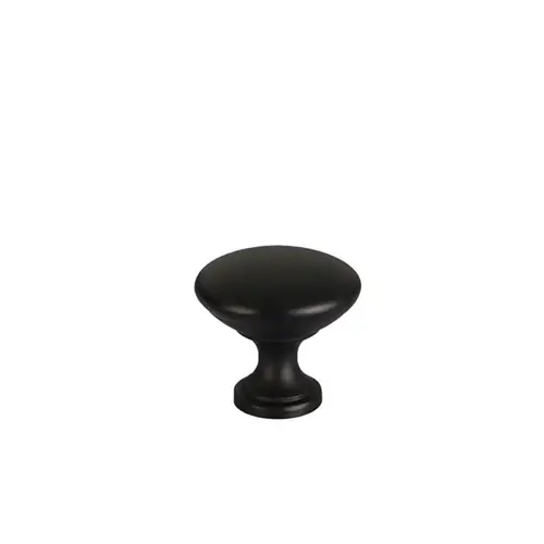 Wurth Mushroom Series 1.18 in Diameter Black Zamk/Steel Knob, / 10/Pack Wurth Mushroom Series 1.18 in Diameter Black Zamk/Steel Knob, / 10/Pack