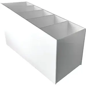 Spindle 1357-WH Front Desk Registration Bucket With 5 Divded Sections Not Branded