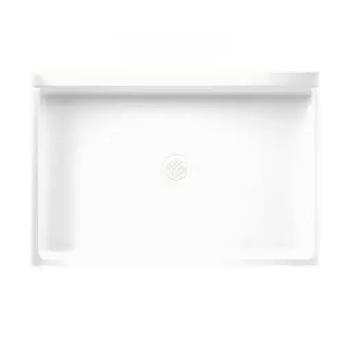 White Solid Surface Shower Floor 32" X 48"