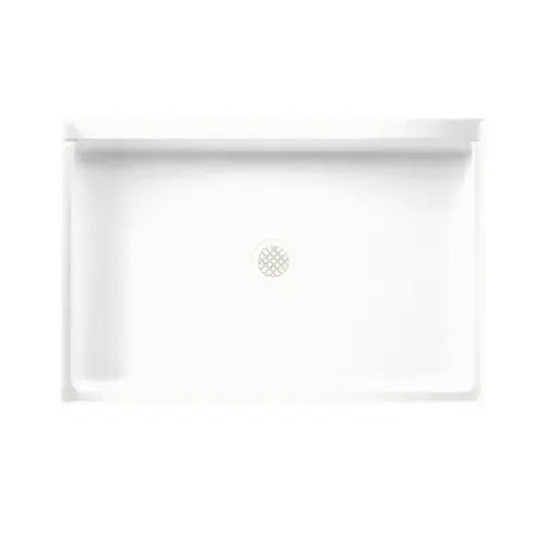 Veritek White Single-Threshold Shower Floor 32" X 48"