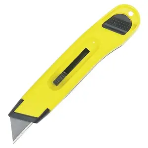 Stanley-Bostitch 10-065 Yellow Plastic Retractable Utility Knife