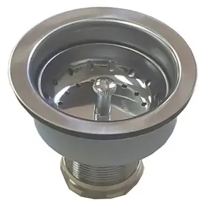 CSB International 760TSS CSB Kitchen Sink Strainer, Deep Cup, Long Shank, 4" Sink Tailpiec