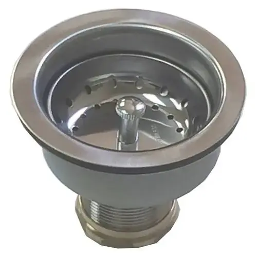 CSB Kitchen Sink Strainer, Deep Cup, Long Shank, 4" Sink Tailpiec