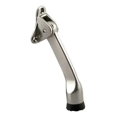 Dr Holder, 4 In. Reach, Zinc Dcst, Stn Nkl-Plated, Blk Rubber Tip Satin Nickel Dr Holder, 4 In. Reach, Zinc Dcst, Stn Nkl-Plated, Blk Rubber Tip Satin Nickel