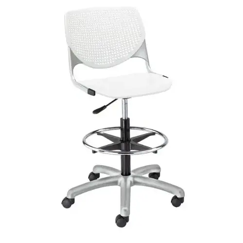 Kool Drafting Stool, White Kool Drafting Stool, White
