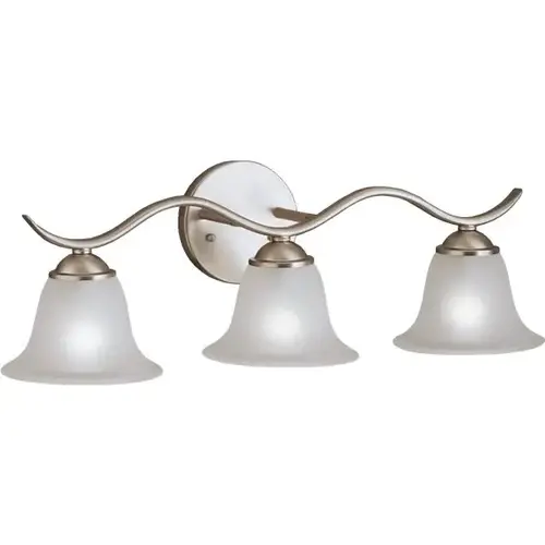 Dover 22.5 In. 3-Light Incandescent Bath Vanity Fixture (Brushed Nickel)
