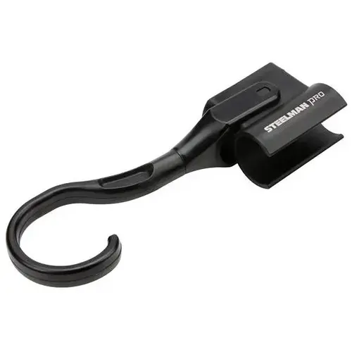 Magnetic Hook Flashlight Holder For Worklights Black