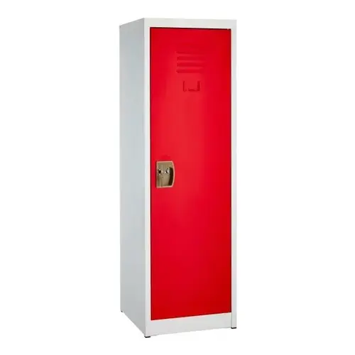 48 In. X 15 In. Steel Single Tier Key Lock Locker Red 48 In. X 15 In. Steel Single Tier Key Lock Locker Red