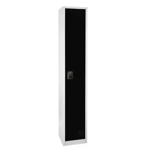 72 In. X 12 In. Steel Single Tier Key Lock Locker Black 72 In. X 12 In. Steel Single Tier Key Lock Locker Black