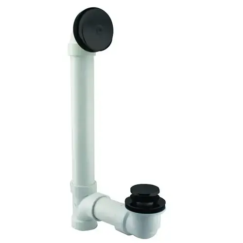1-1/2 " Tip Toe Sch 40 Pvc Bath Waste 1-Hole Elbow Matte Black 1-1/2 " Tip Toe Sch 40 Pvc Bath Waste 1-Hole Elbow Matte Black