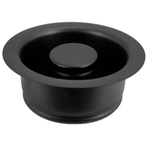 4-1/4" 3-Bolt Mount Waste Disposal Flange And Stopper Matte Black 4-1/4" 3-Bolt Mount Waste Disposal Flange And Stopper Matte Black