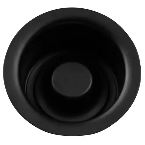 3-1/2" Diameter Extra-Deep Disposal Flange And Stopper In Matte Black 3-1/2" Diameter Extra-Deep Disposal Flange And Stopper In Matte Black