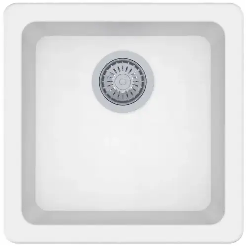 17" Dual Mount Granite Composite Bar Sink In White 17" Dual Mount Granite Composite Bar Sink In White