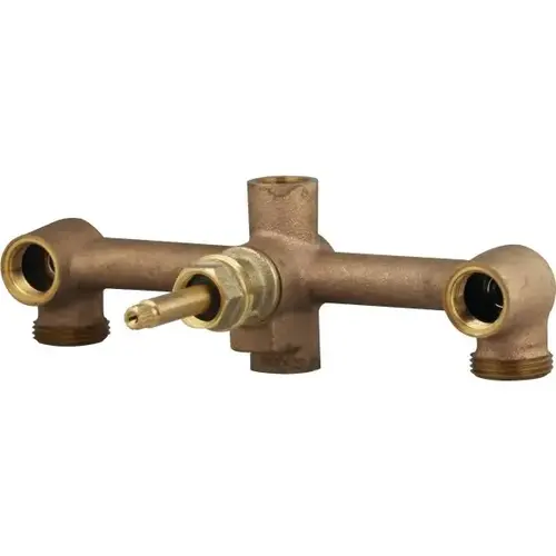 3-Handle Tub And Shower Rough-In Valve, 3-Hole Installation 3-Handle Tub And Shower Rough-In Valve, 3-Hole Installation