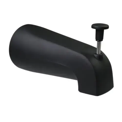 5-1/4 " Front Diverter Tub Spout -1/2 Ips Connection Matte Black 5-1/4 " Front Diverter Tub Spout -1/2 Ips Connection Matte Black