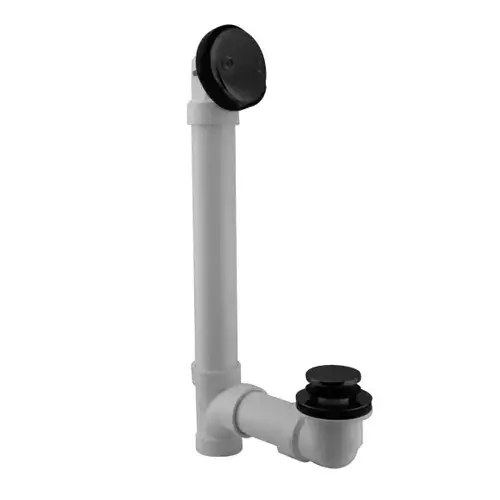 1-1/2 " Sch 40 Pvc Tip-Toe Drain With 2-Hole Faceplate Matte Black 1-1/2 " Sch 40 Pvc Tip-Toe Drain With 2-Hole Faceplate Matte Black