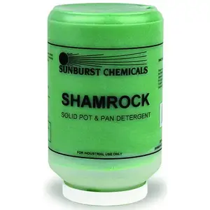 Sunburst Chemicals 6010S1 4 Lb. Shamrock Solid Pot And Pan Detergent