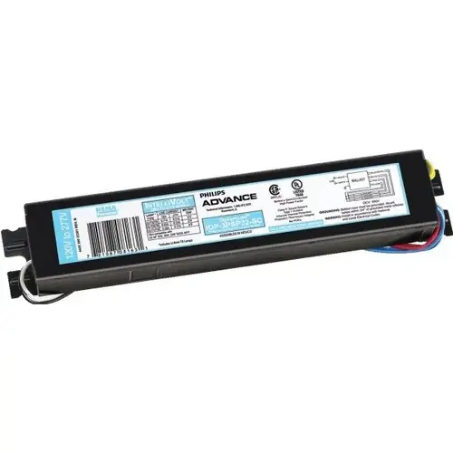 T8 Ballast Advance Programmed Start 2 Bulb 32w 120-277v T8 Ballast Advance Programmed Start 2 Bulb 32w 120-277v