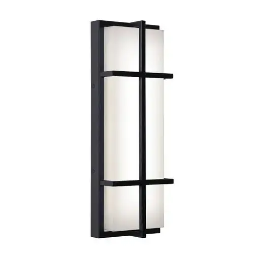 August 20 In. LED Outdoor Sconce Black 120-277v, 30/35/40k August 20 In. LED Outdoor Sconce Black 120-277v, 30/35/40k