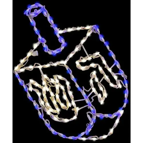 32"H X 20"W Pre-Lit Hanukkah Dreidel LED Lights