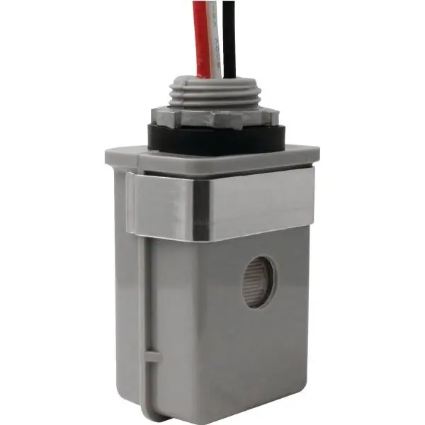 GENERIC PRIVATE BRAND 1100 Watt Stem Mount Dusk To Dawn Outdoor Photo Control Gray 614404
