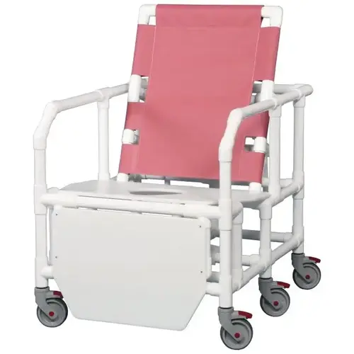 650 Lb. Bariatric Commode/Shower Chair (Wineberry)