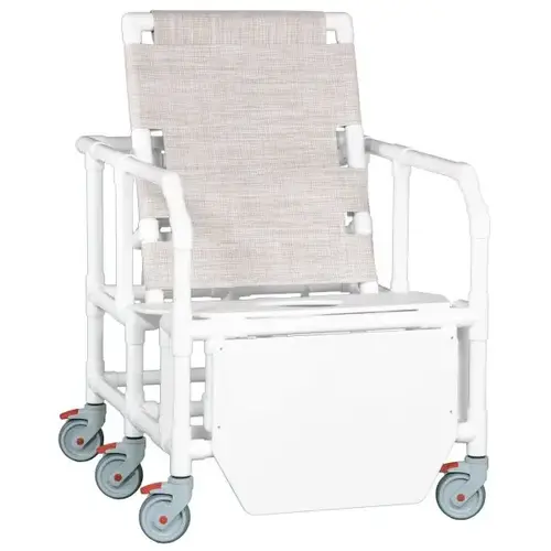 Reclining Shower Chair 650 Lbs Capacity In Linen Reclining Shower Chair 650 Lbs Capacity In Linen
