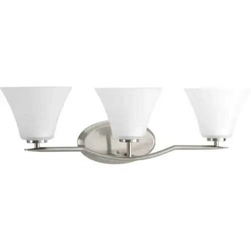 Bravo 26.75 In. 3-Light Incandescent Bath Vanity Fixture Bravo 26.75 In. 3-Light Incandescent Bath Vanity Fixture